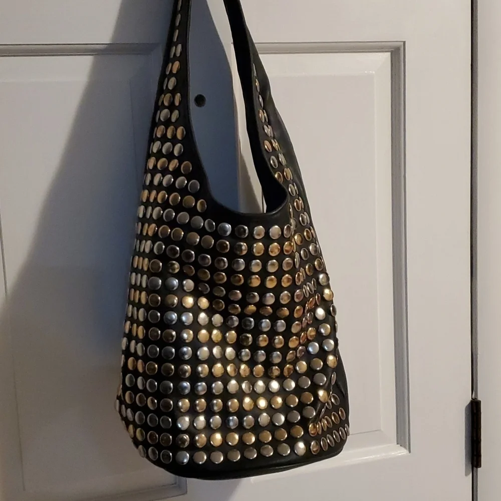 STUDDED SEXY SPIKE ANKLE BOOTS WITH HEELS SZ 8/M - Picture 5 of 10